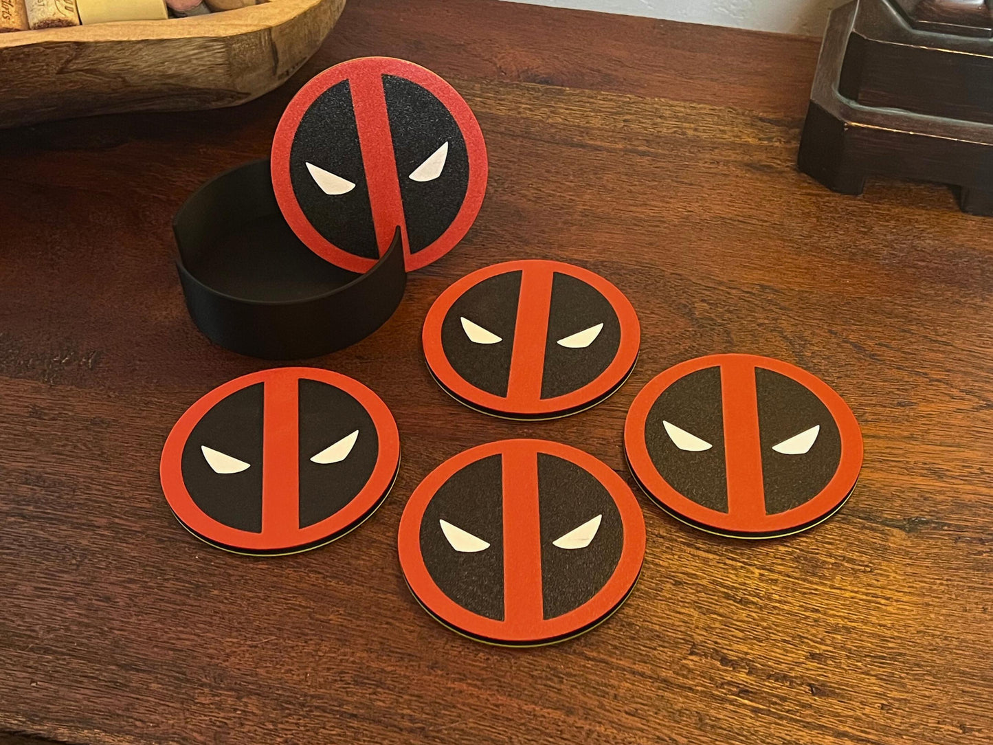 Deadpool and Wolverine Reversible Drink Coasters