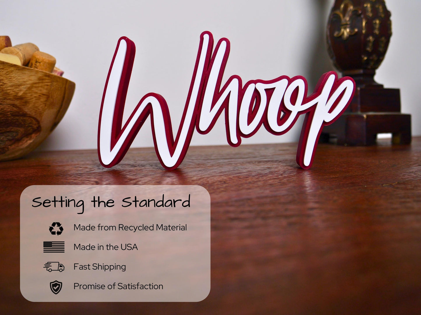 Texas A&M "Whoop" 3D Printed Sign
