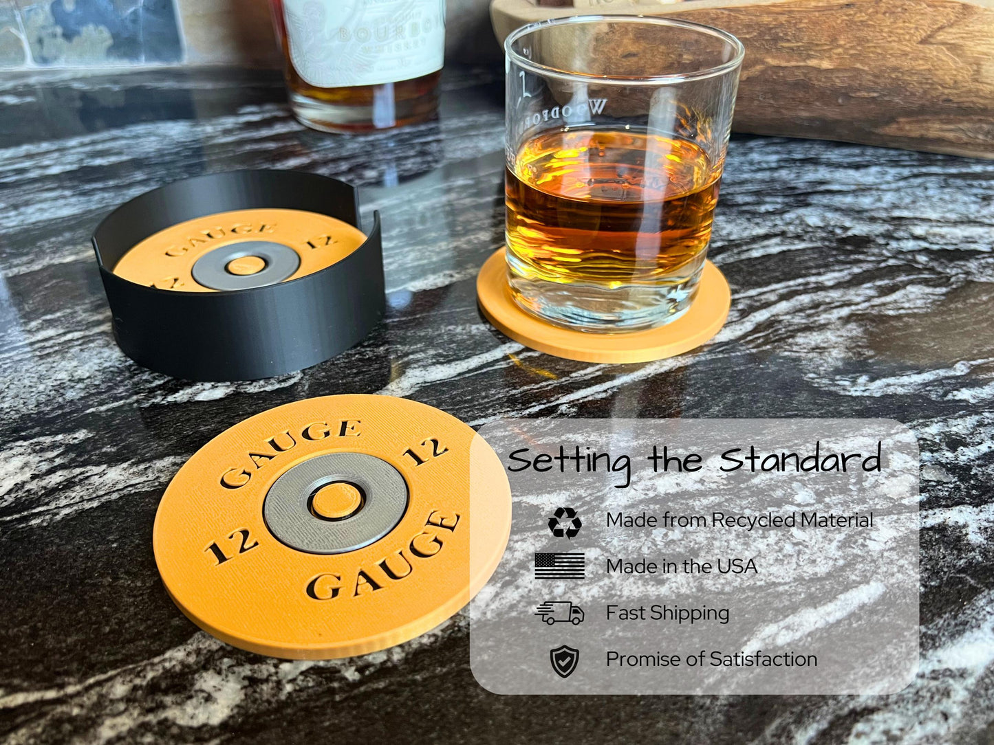 Shotgun Shell Drink Coasters