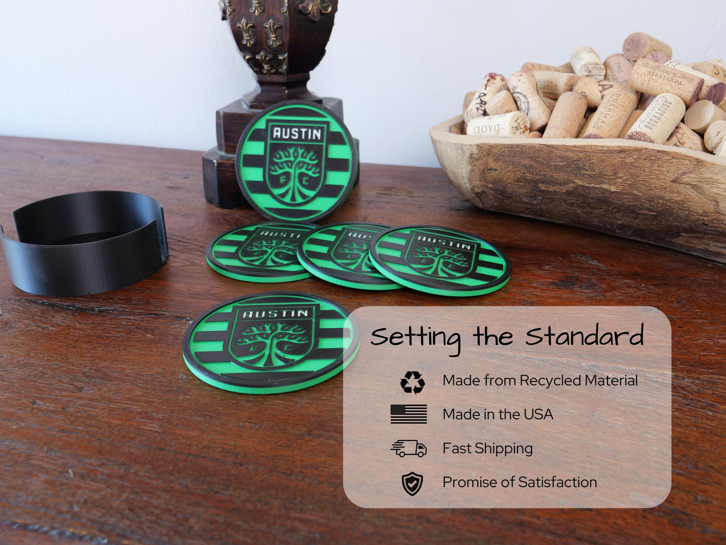 Austin FC Coaster Set
