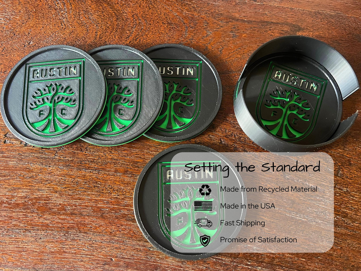 Austin FC Coaster Set