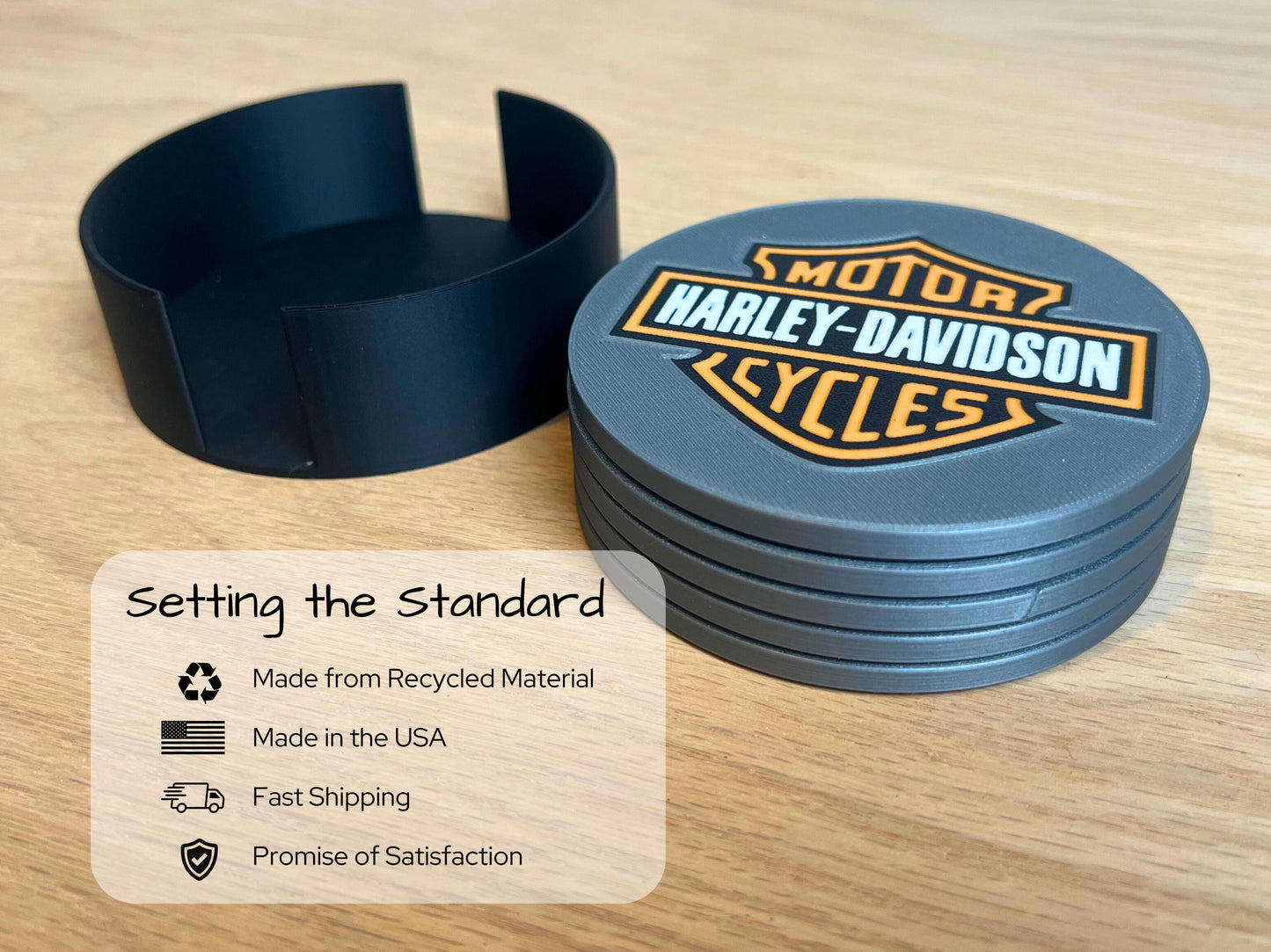 Harley Davidson Coaster Set
