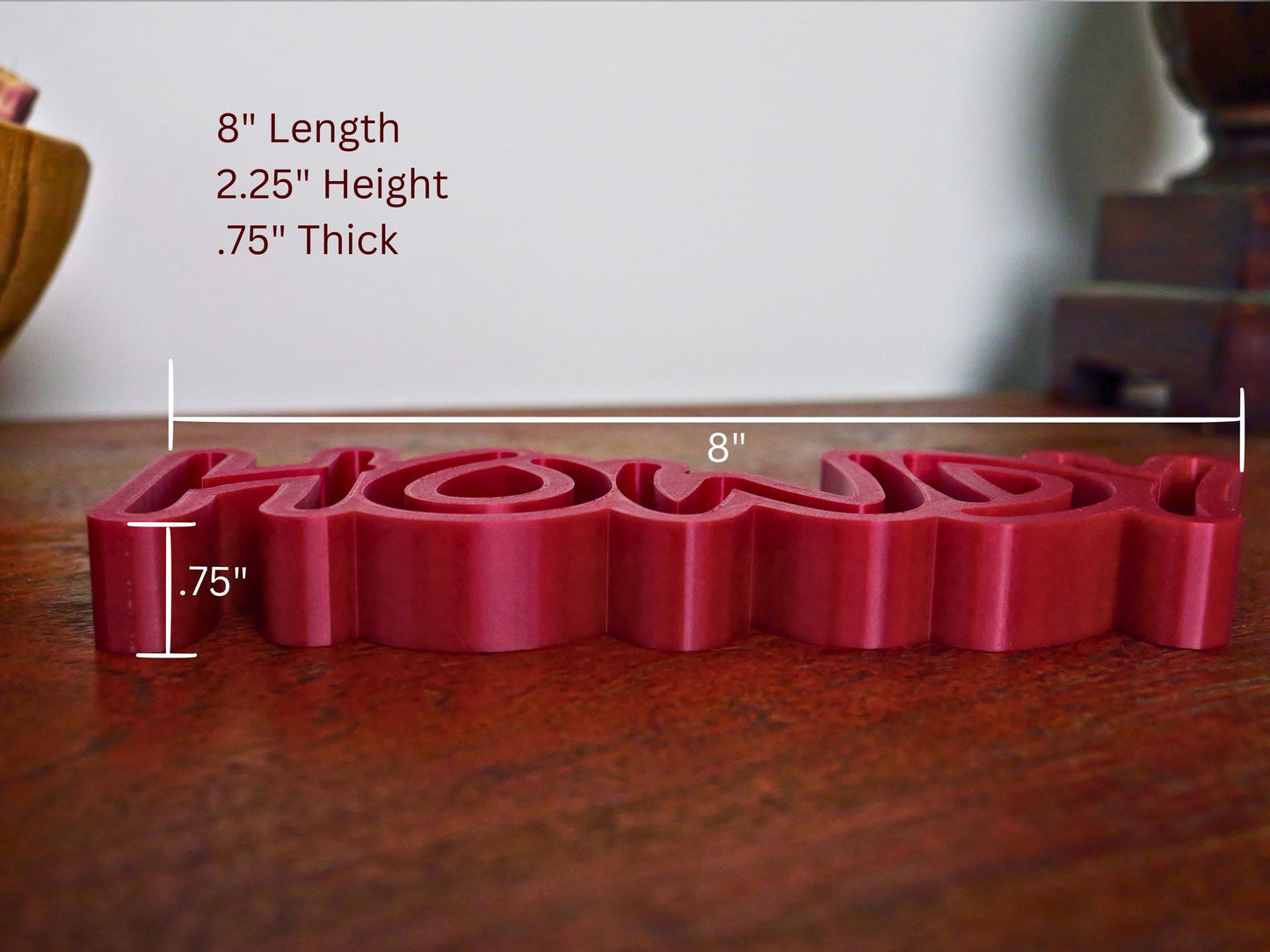 Texas A&M "Howdy" 3D Printed Sign