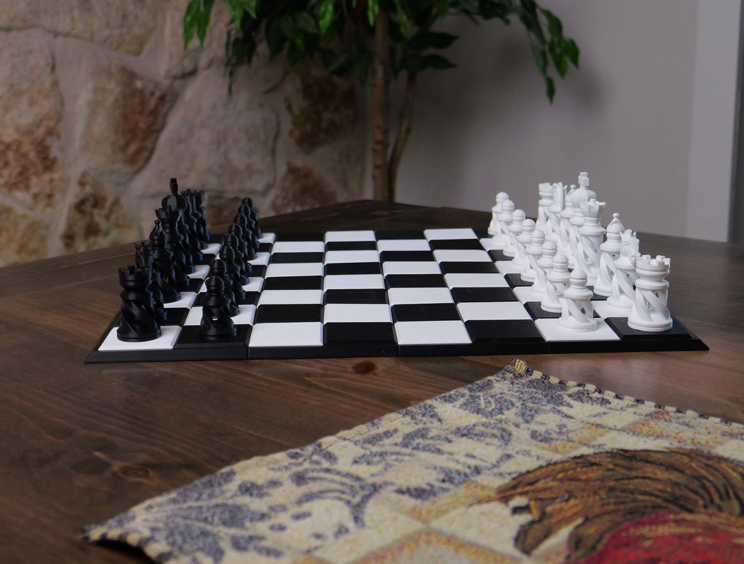 Custom Team Colors Chess Set