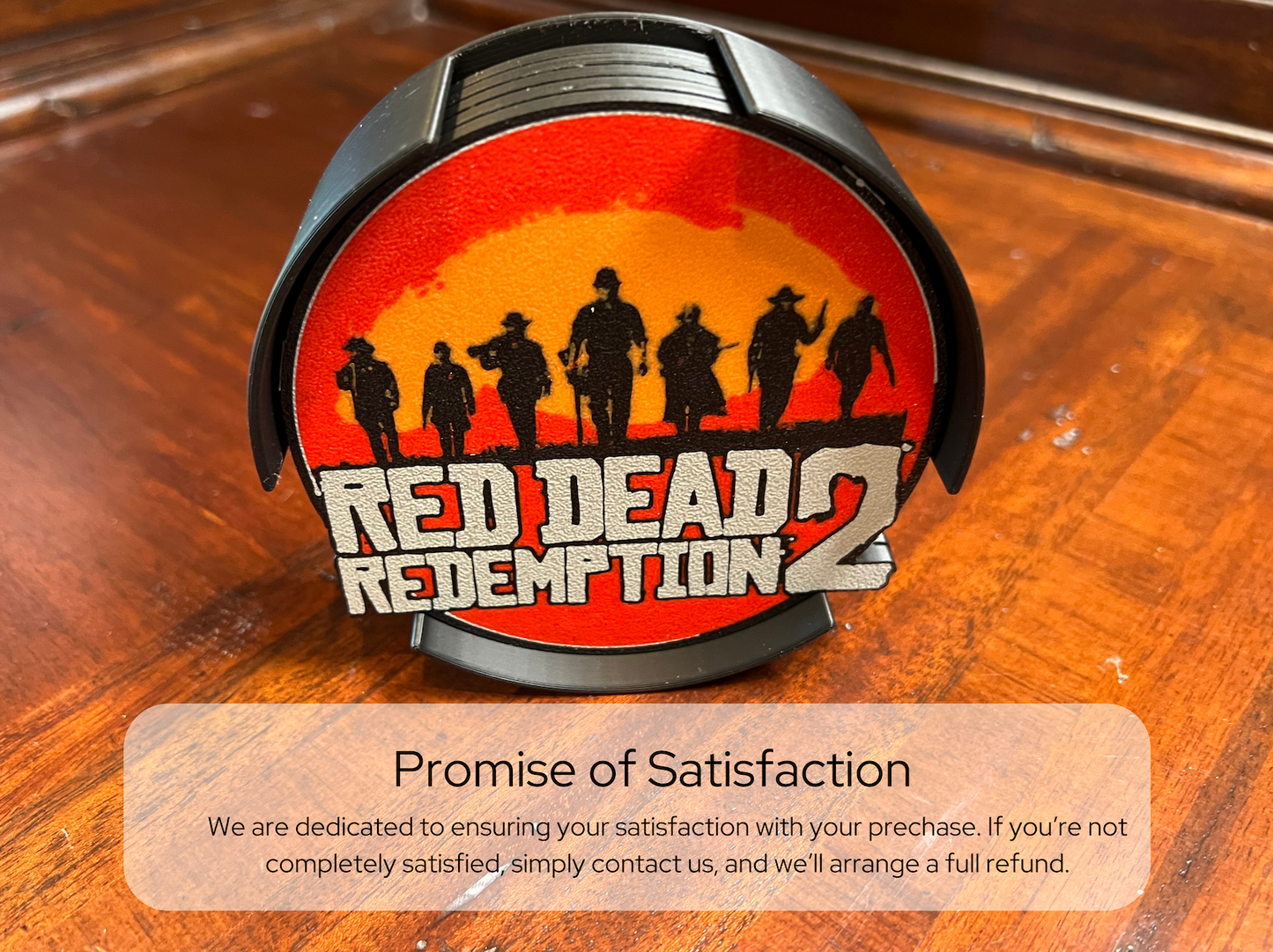 Red Dead Redemption 2 3D Printed Coaster Set