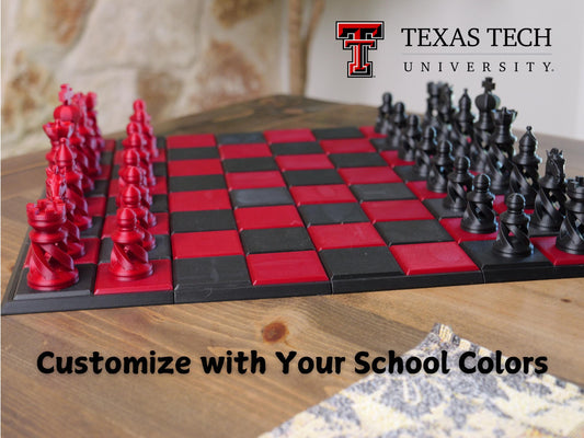 Custom Team Colors Chess Set