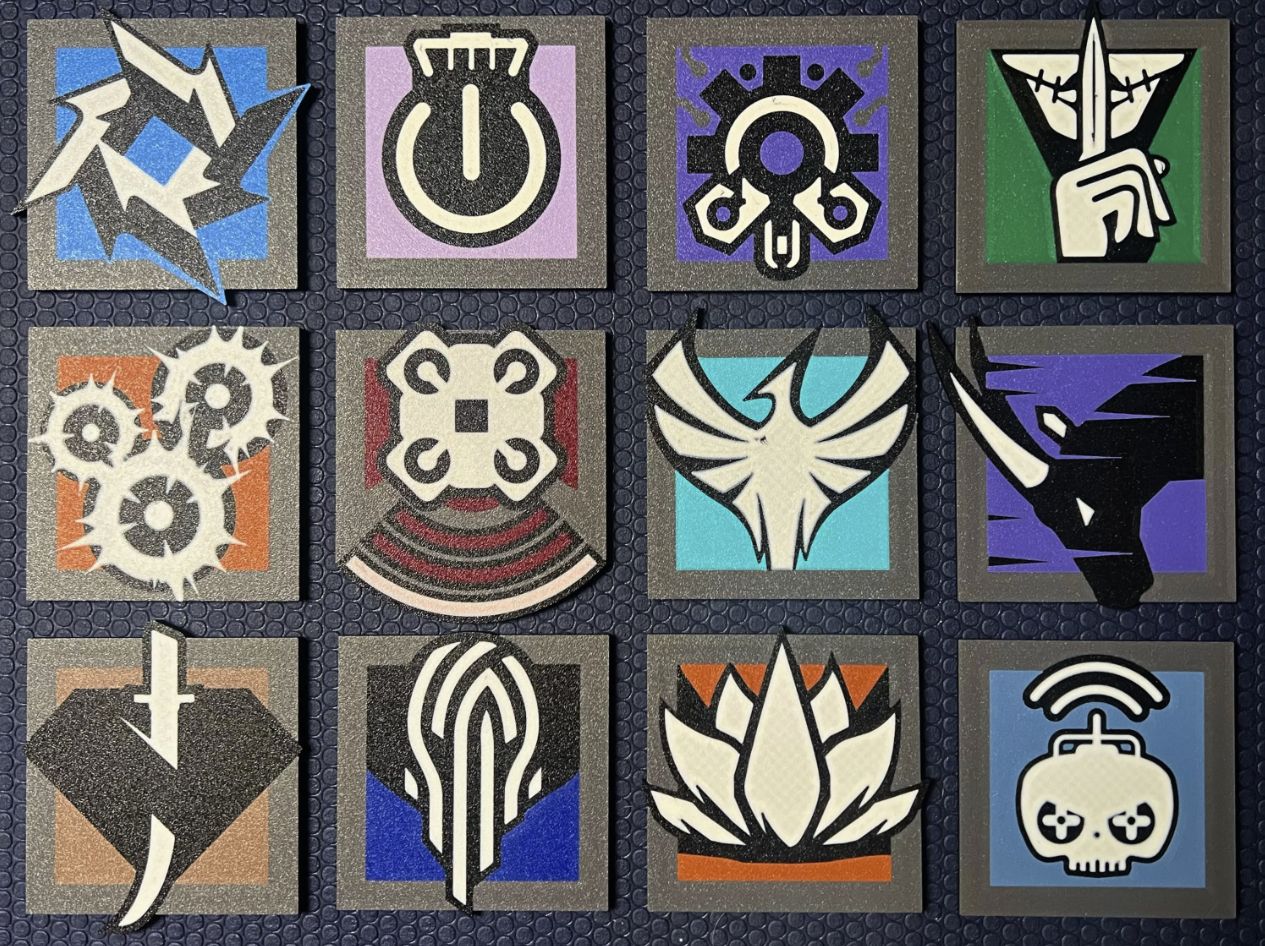 Rainbow Six Siege Operator Icon Coasters