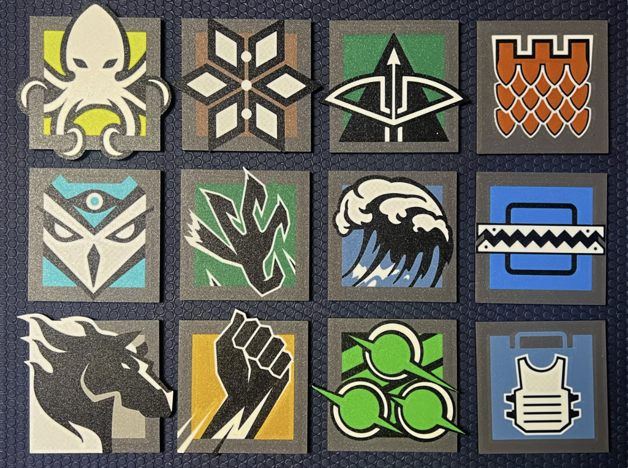 Rainbow Six Siege Operator Icon Coasters