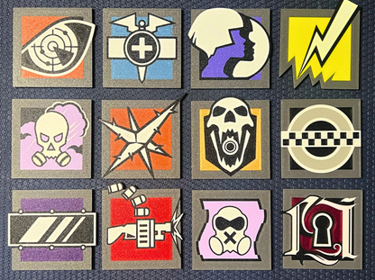 Rainbow Six Siege Operator Icon Coasters