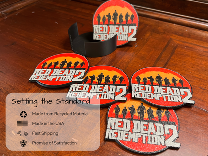 Red Dead Redemption 2 3D Printed Coaster Set